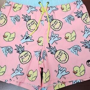 Neff Men's Novelty Print Swim Trunks with Stretch  7" Inseam Size L